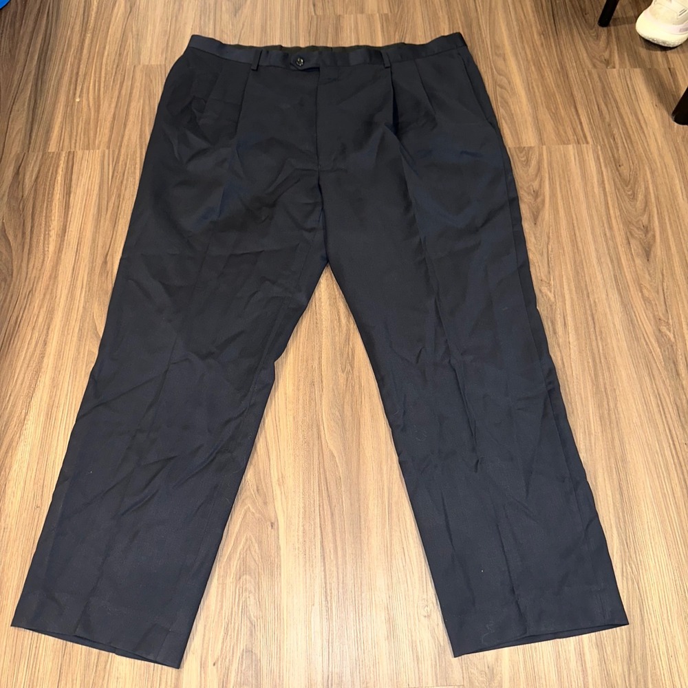 Jos. A. Bank Wool Dress Pants Traditional Fit Executive Black 42L